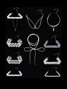 Lace Choker Necklace Set 10pcs